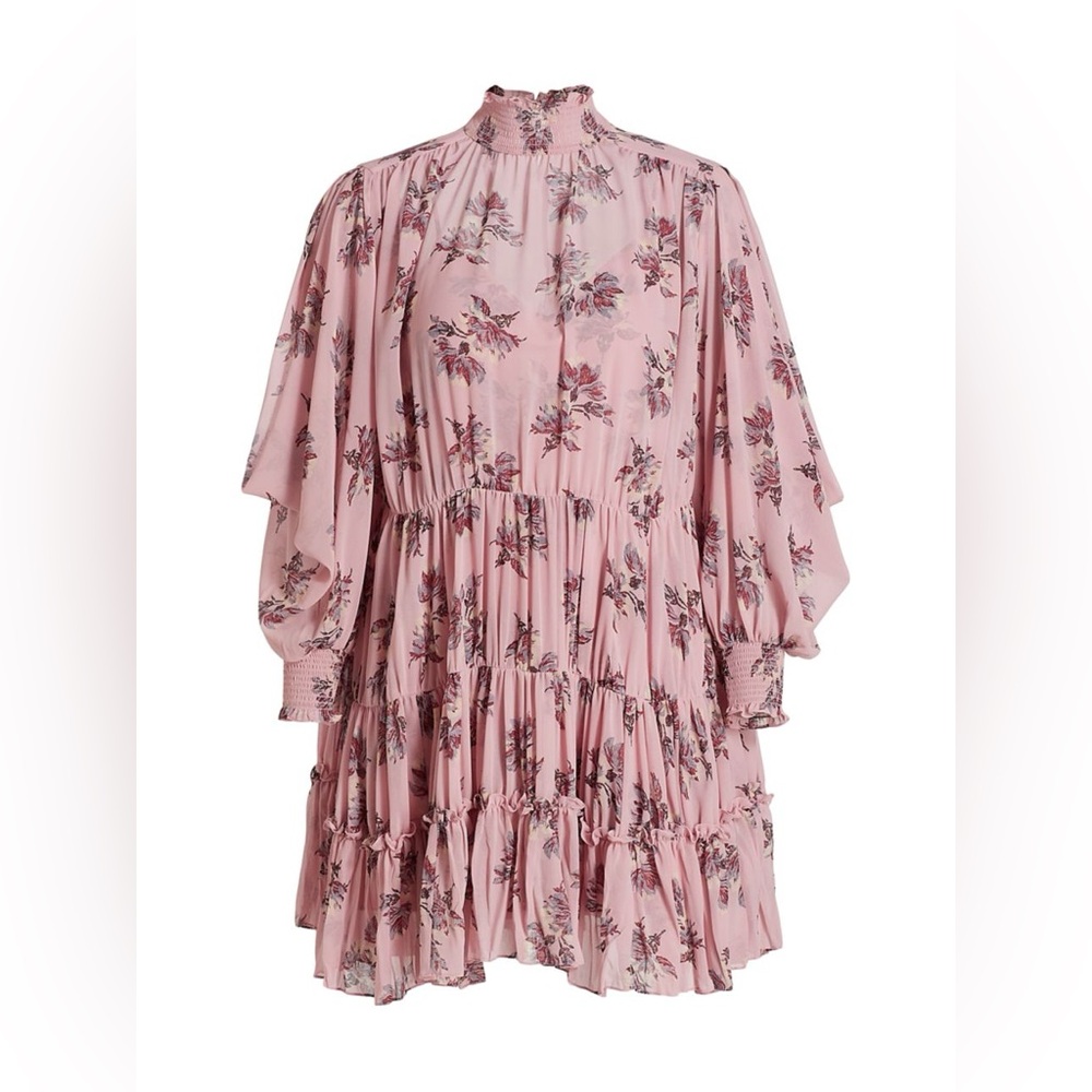NWT Cinq a Sept Corrine Tiered Mini Dress